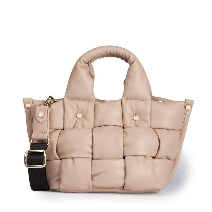 Roberta Gandolfi Greta Mini Nappa borsa in soffice pelle di agnello imbottita ed intrecciata a mano Presa