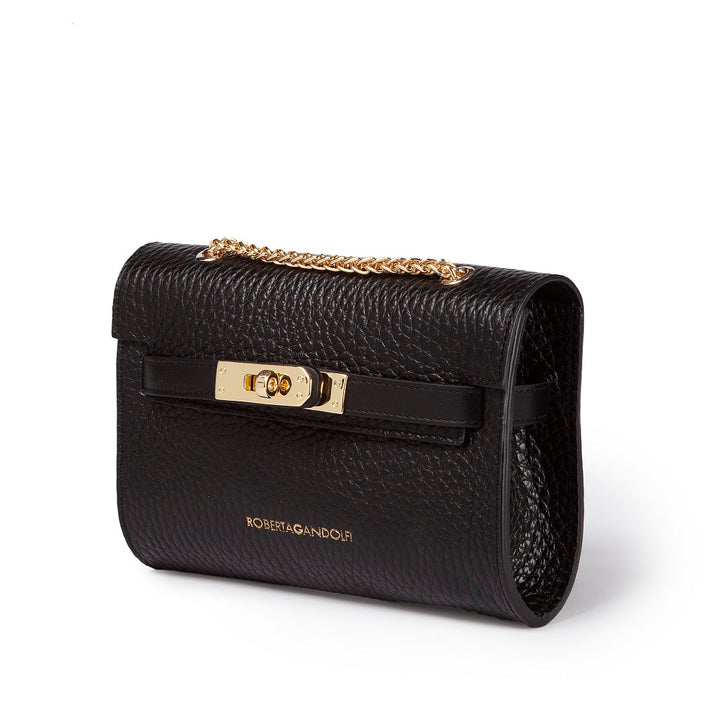 Roberta Gandolfi Frida crossboby in pelle martellata con tracolla di catena dorata Flash Sale