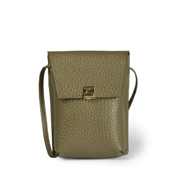 Roberta Gandolfi Elodie minibag and phoneholder in pelle con pratica tasca esterna e tracolla regolabile Vendite stagionali