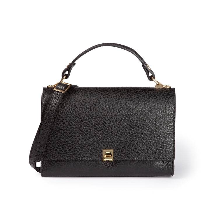 Roberta Gandolfi Elodie compact crossbody borsa in pelle con tramezza interna e tasca esterna con tracolla staccabile e regolabile Offerta natalizia