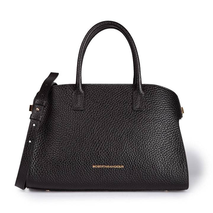 Roberta Gandolfi Elodie bowling medium borsa a mano in pelle con tracolla staccabile e regolabile Offerta migliore