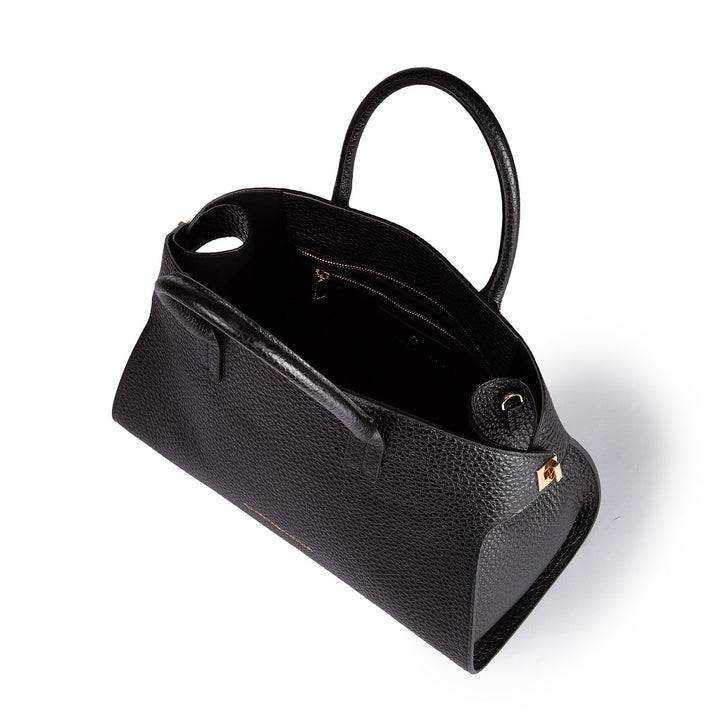 Roberta Gandolfi Elodie bowling medium borsa a mano in pelle con tracolla staccabile e regolabile Offerta migliore