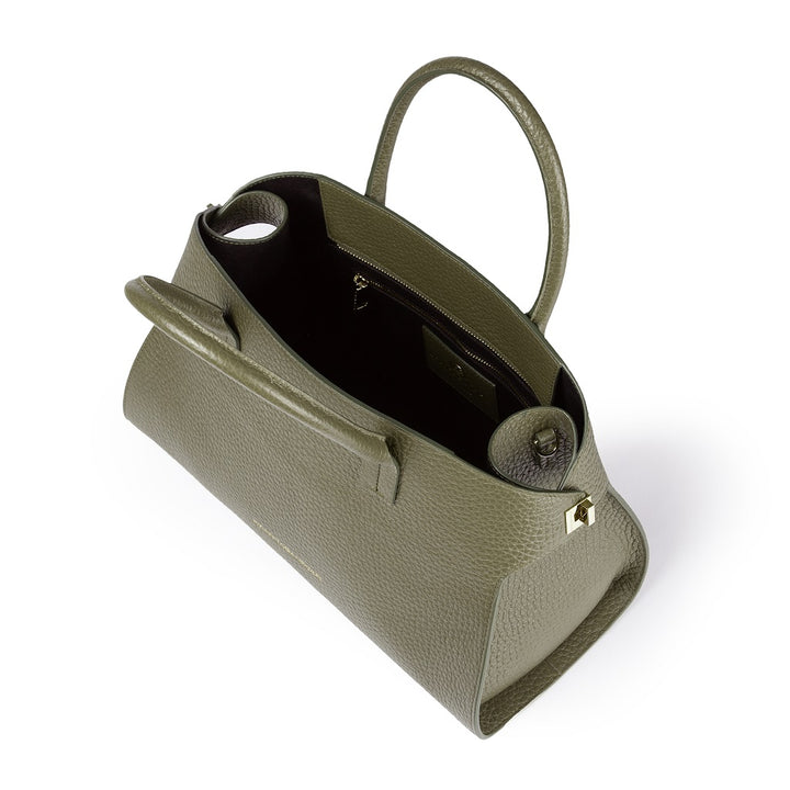 Roberta Gandolfi Elodie bowling medium borsa a mano in pelle con tracolla staccabile e regolabile Latest fashion