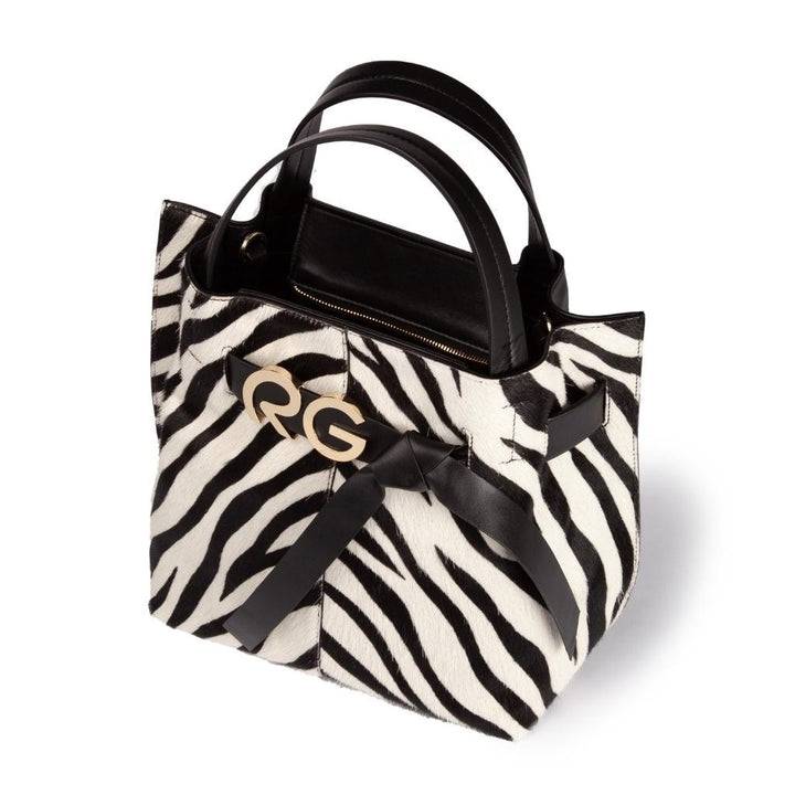Roberta Gandolfi Dafne pony medium borsa a mano in pelle stampa animalier con tracolla staccabile Offerte esclusive