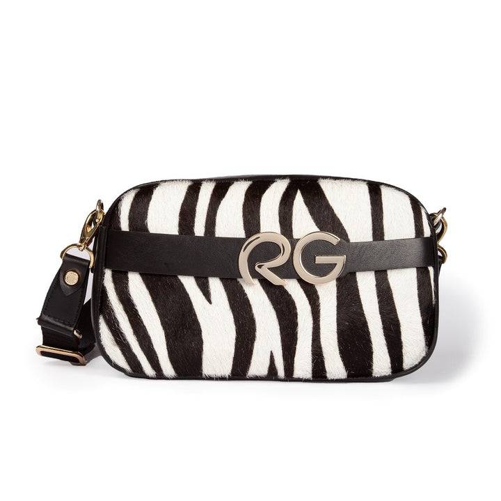 Roberta Gandolfi Dafne pony camera in pelle stampa animalier con tracolla staccabile Bestseller