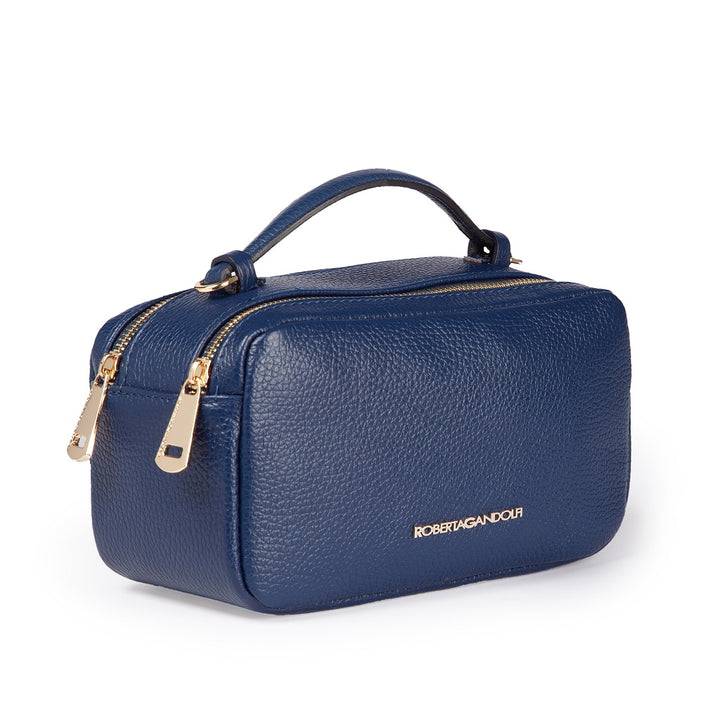 Roberta Gandolfi Brigida camera borsa in pelle con doppio scomparto e tracolla in catena dorata con spallaccio protettivo in pelle Fino al 60% di sconto