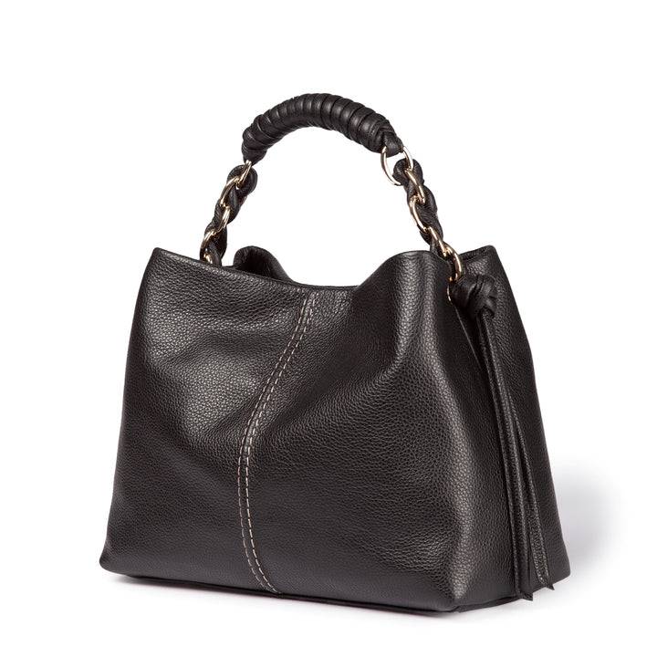 Roberta Gandolfi Amina small borsa a mano in pelle con manico tubolare fasciato e tracolla staccabile Sostegno trimestrale