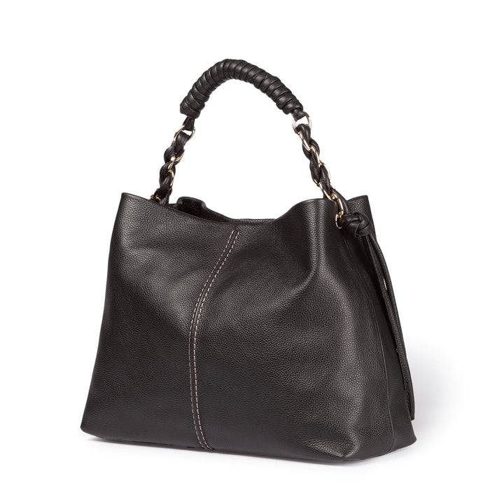 Roberta Gandolfi Amina large borsa a mano in pelle con manico tubolare fasciato e tracolla staccabile Trasporto libero internazionale