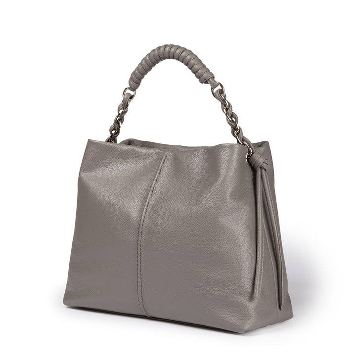Roberta Gandolfi Amina large borsa a mano in pelle con manico tubolare fasciato e tracolla staccabile Limitato a 3 giorni