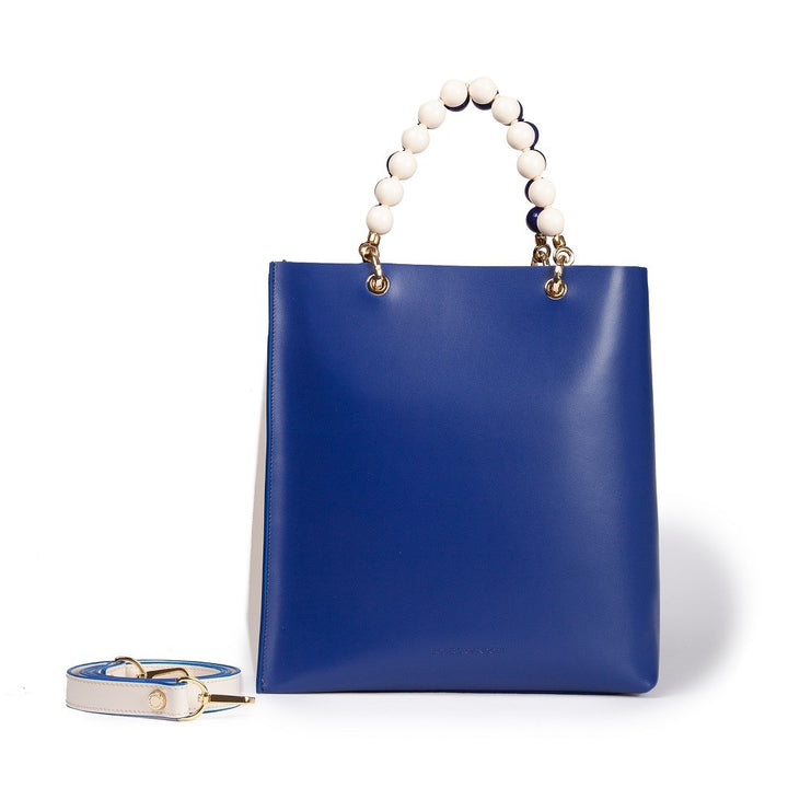 Roberta Gandolfi Zoe Tote bag in pelle bicolor e manicI gioiello Affare Del Giorno
