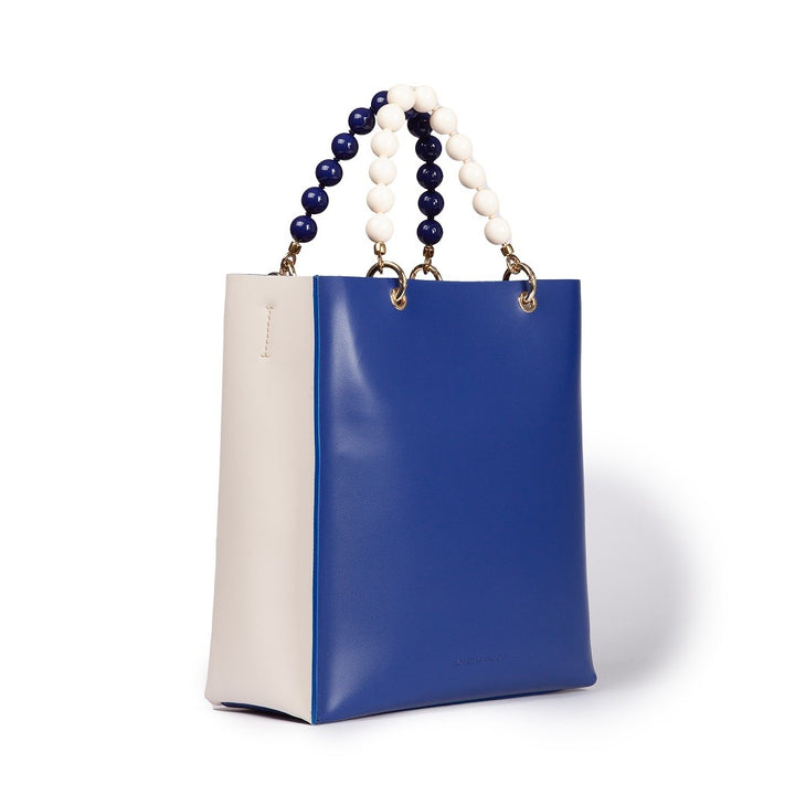 Roberta Gandolfi Zoe Tote bag in pelle bicolor e manicI gioiello Affare Del Giorno
