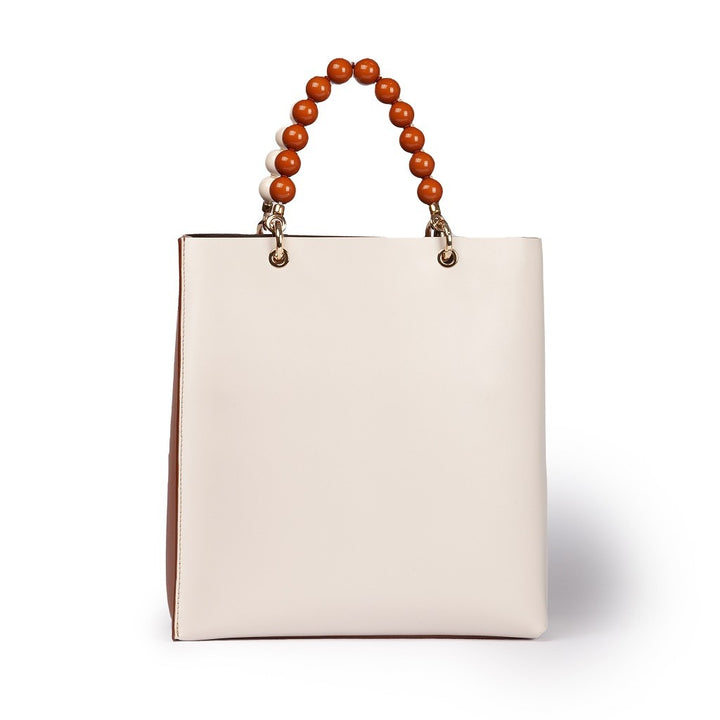 Roberta Gandolfi Zoe Tote bag in pelle bicolor e manicI gioiello Prezzo Ridotto