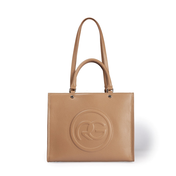 Roberta Gandolfi Roberta Pelle medium Borsa a mano in pelle con doppi spallacci per essere portata a spalla e tramezza Negozio online di fabbrica