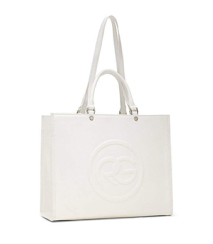 Roberta Gandolfi Roberta Pelle Large Borsa a mano in pelle con doppi spallacci per essere portata a spalla e tramezza Prezzo di fabbrica