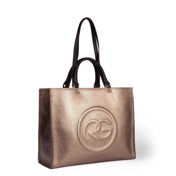Roberta Gandolfi Roberta Pelle Large Borsa a mano in pelle con doppi spallacci per essere portata a spalla e tramezza Offerta speciale