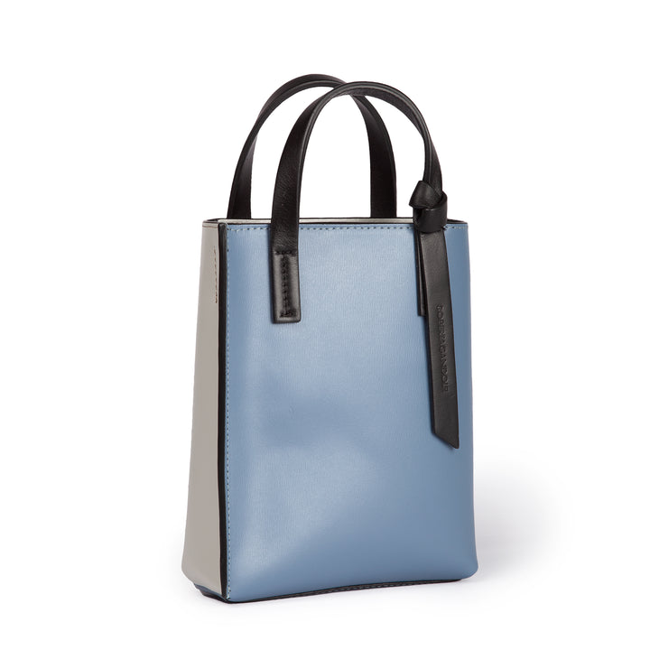 Roberta Gandolfi Cinzia Mini bag in pelle bicolor e tracolla staccabile Shopping online