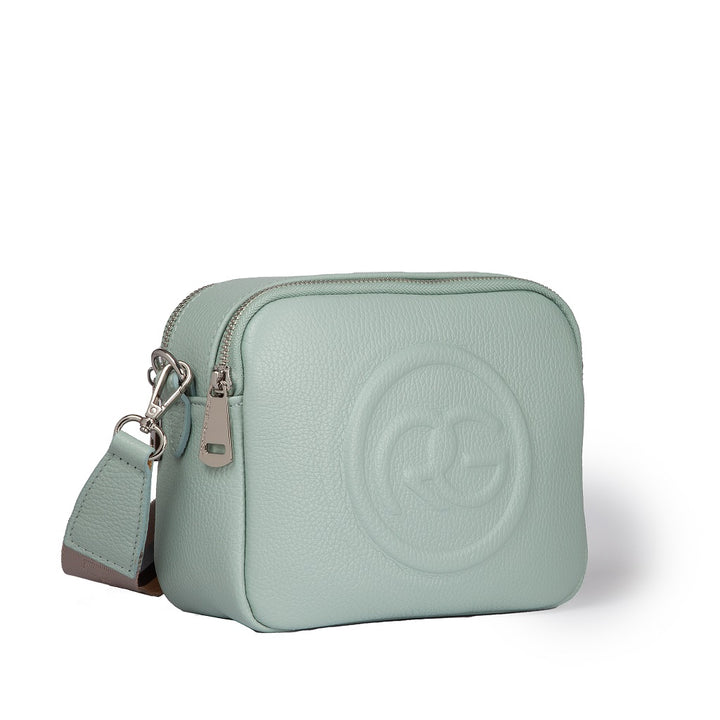 Roberta Gandolfi Roberta Pelle camera e crossbody in pelle con doppio scomparto e tracolla staccabile Offerte giornaliere