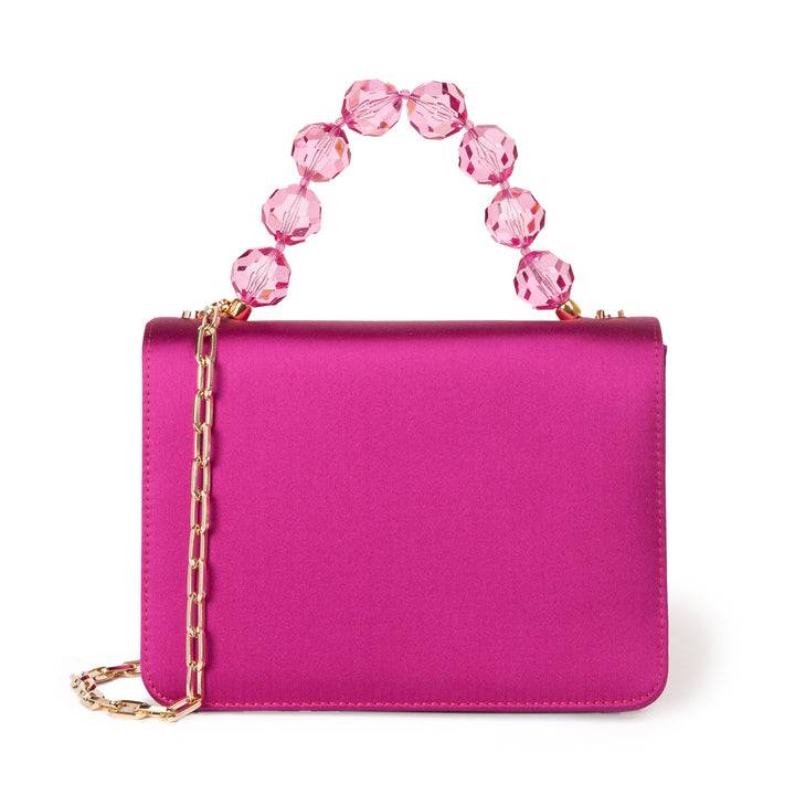 Roberta Gandolfi Sirenetta Mini bag in raso di seta e manico gioiello Ultimi due giorni