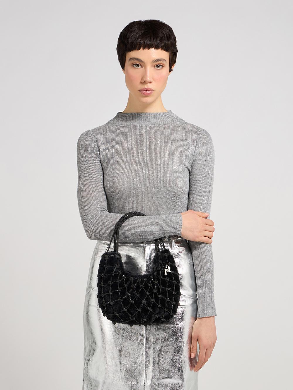 Rosantica Nodi Fluffy Black In Vendita