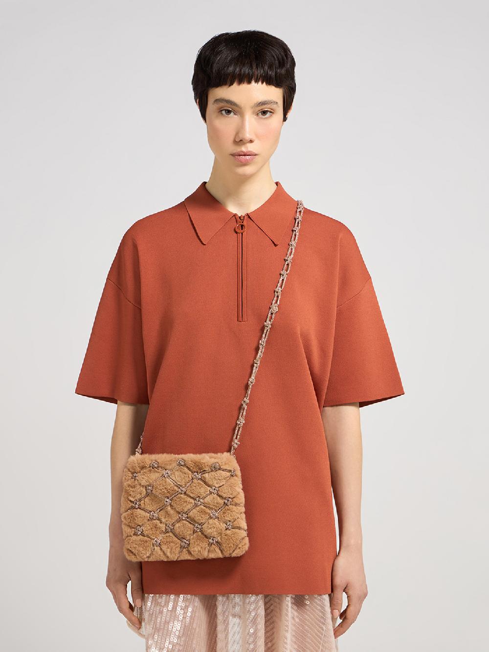 Rosantica Fluffy Flat Brown Vendita Calda