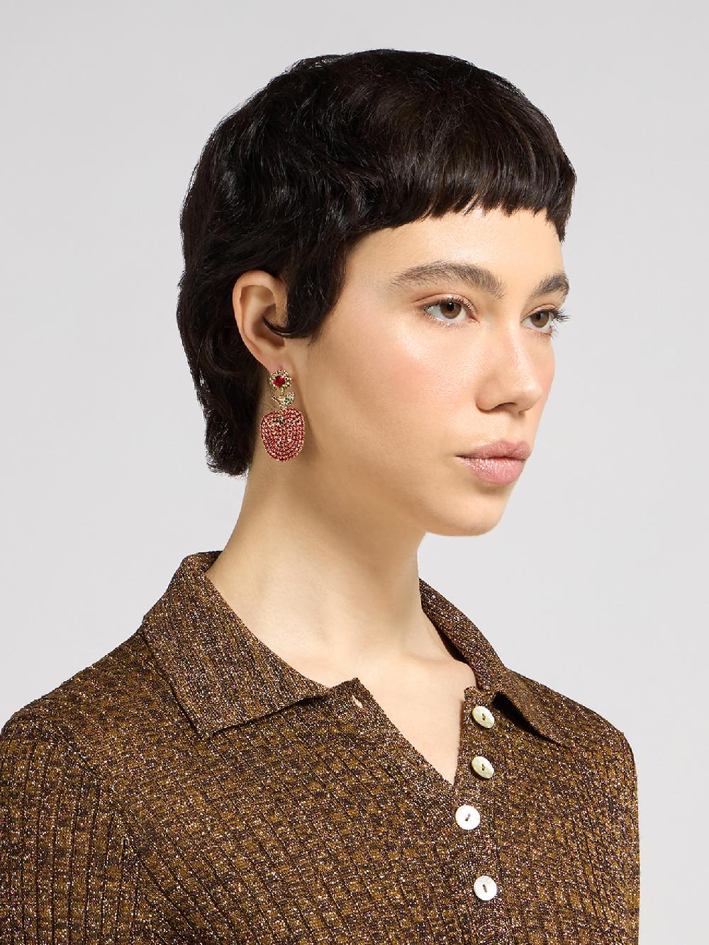 Rosantica Cornucopia Red Earrings Sottocosto