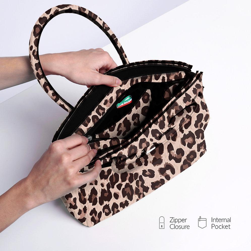 Save my bag Miss Plus - Leopard Saldi Di Fabbrica