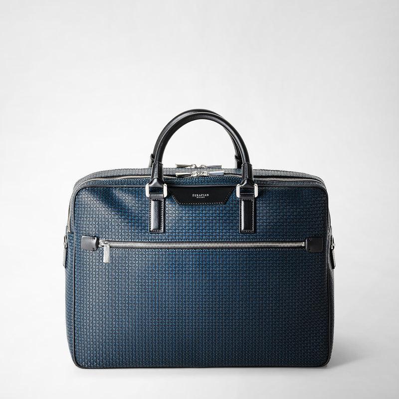 Serapian Borsa business scomparto stepan blu oceano-nero Saldi Di Fabbrica