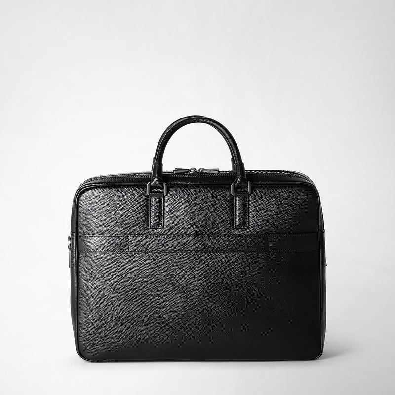 Serapian Borsa business doppio scomparto pelle evoluzione nero Negozio