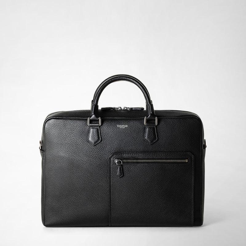 Serapian Borsa business quattordici in pelle cachemire Nuova