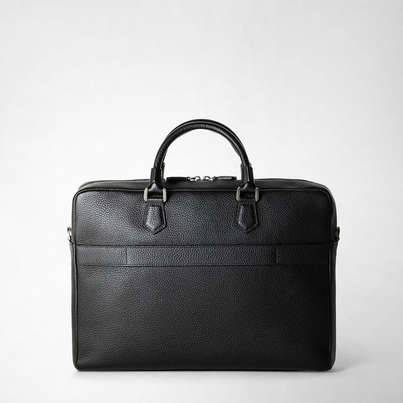 Serapian Borsa business quattordici in pelle cachemire Nuova