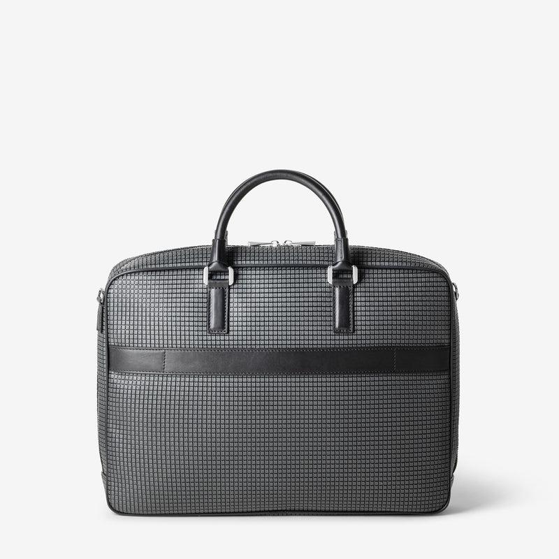 Serapian Borsa business slim in stepan asfalto-nero In Linea