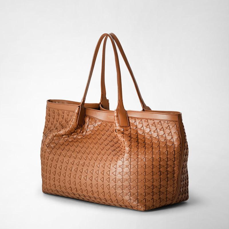 Serapian Secret tote bag in mosaico tan Spedizione Gratuita
