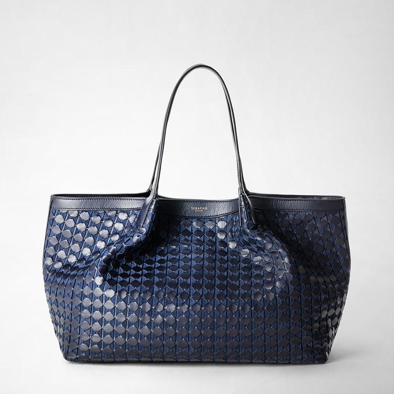 Serapian Secret tote bag in mosaico midnight blue Qualità Garantita