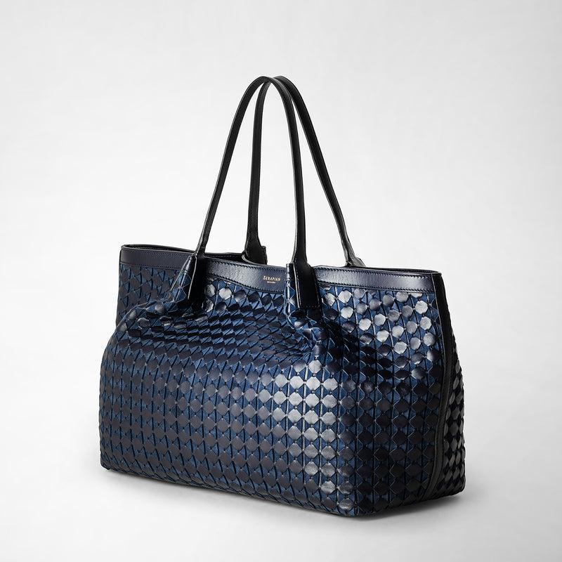 Serapian Secret tote bag in mosaico midnight blue Qualità Garantita
