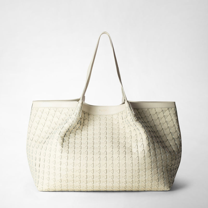Serapian Tote bag secret in mosaico panna Negozi Online