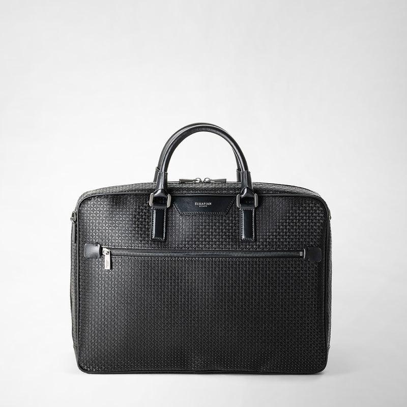 Serapian Borsa business slim in stepan nero-nero eclissi Vendite stagionali