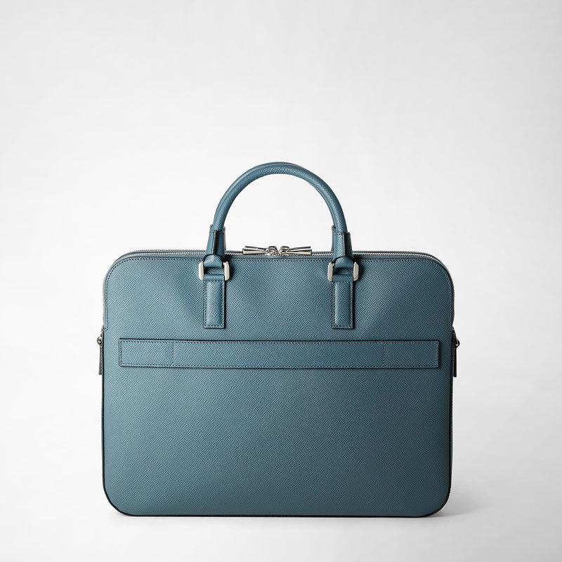 Serapian BORSA BUSINESS SLIM CON DOPPIA ZIP IN PELLE EVOLUZIONE Offerta