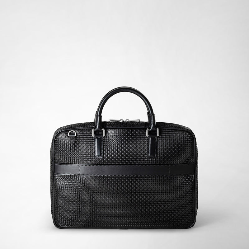 Serapian Borsa business extra slim in stepan nero-nero eclissi Offerte