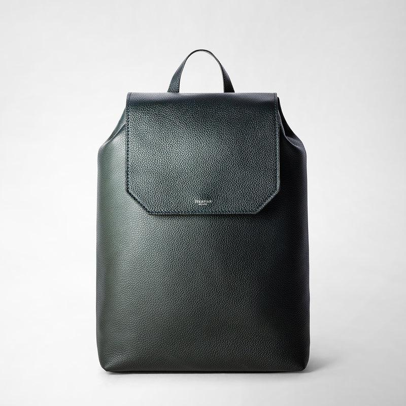 Serapian Day backpack in cachemire leather navy blue Saldi Di Fabbrica