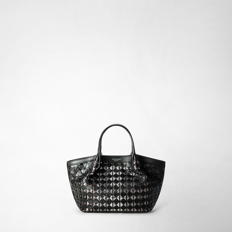 Serapian BORSA SECRET MINI IN MOSAICO ED ELAPHE Negozio