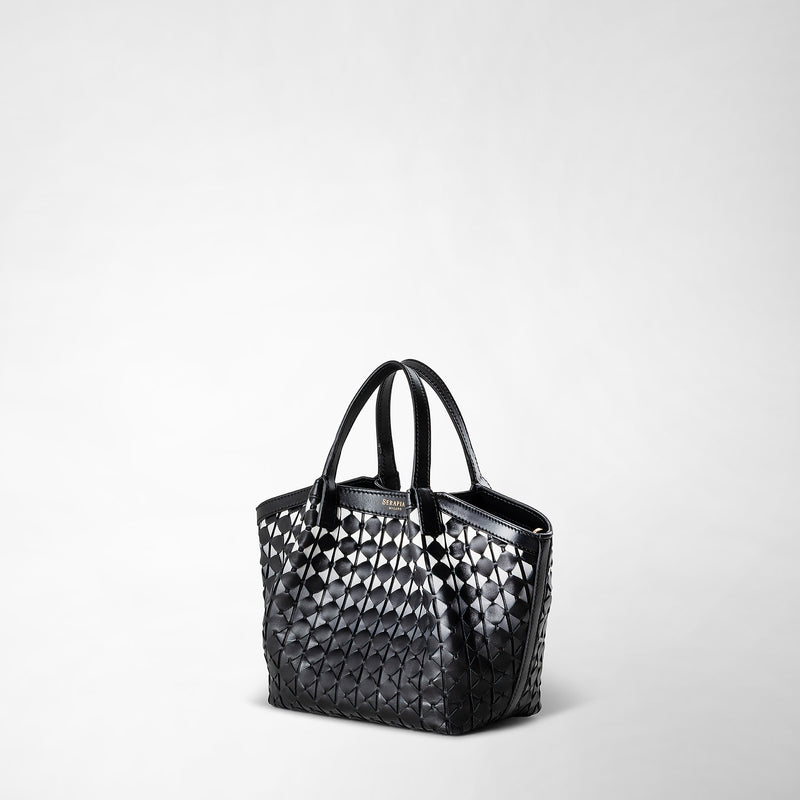 Serapian Borsa secret mini in mosaico chiaroscuro Nuova