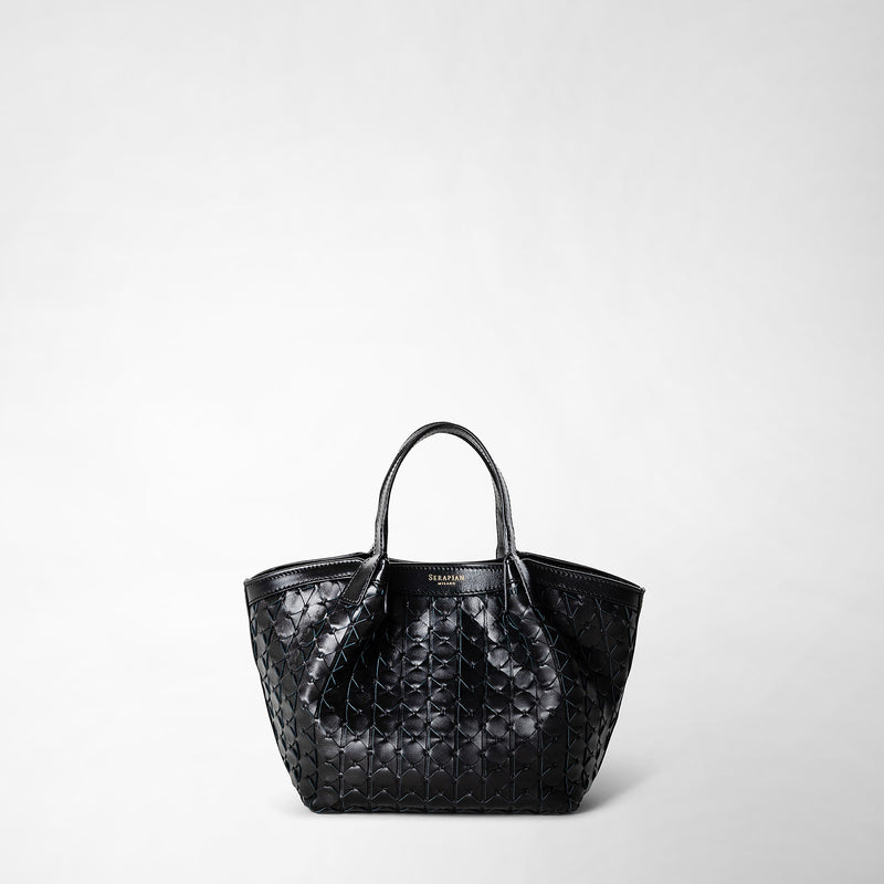 Serapian Borsa secret mini in mosaico nero Promozione