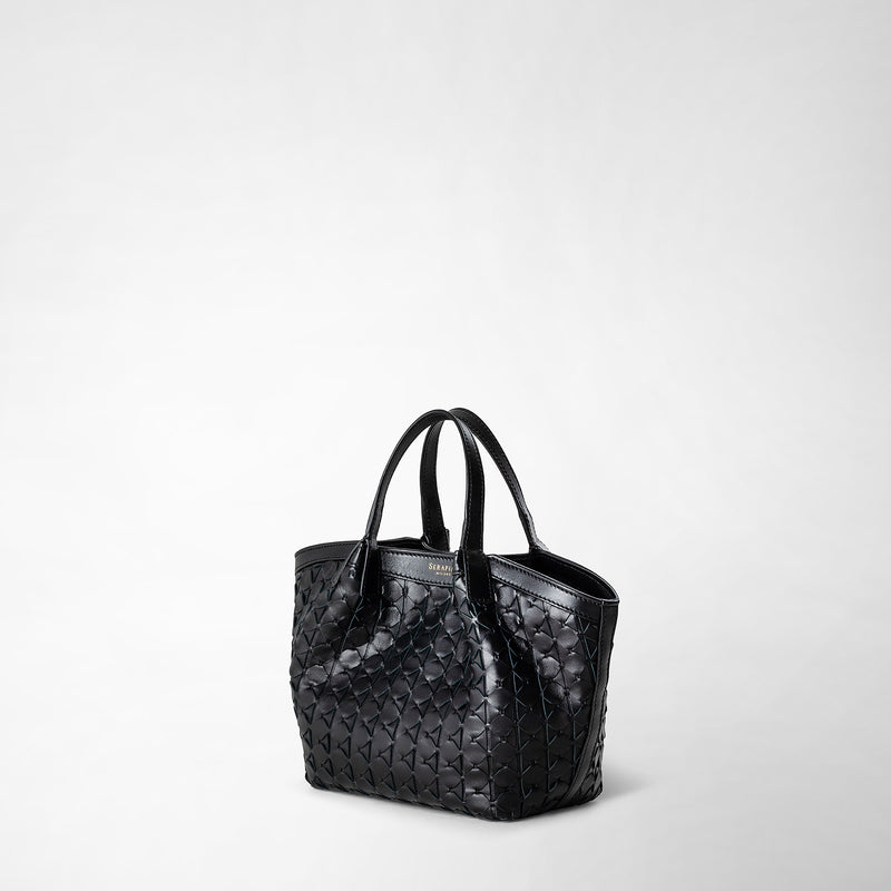 Serapian Borsa secret mini in mosaico nero Promozione
