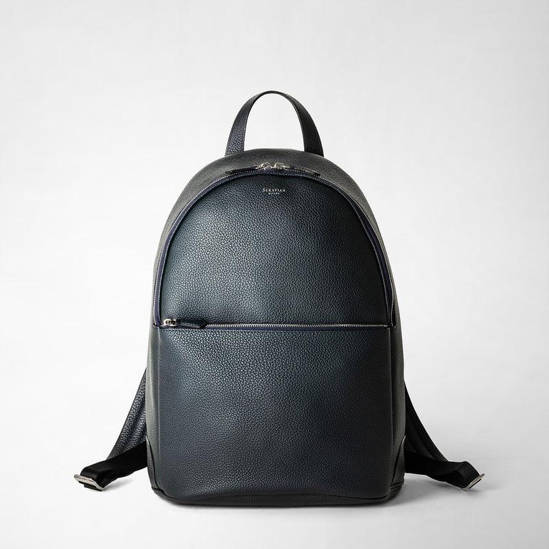 Serapian Zaino in pelle cachemire blu navy Negozi Online