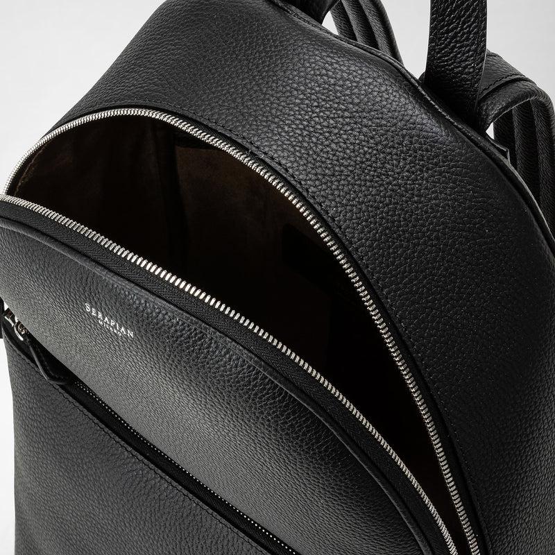 Serapian Backpack in cachemire leather black Acquista Ora