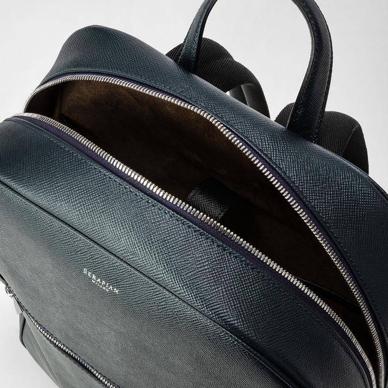 Serapian Zaino in pelle evoluzione blu navy Fino Al -60%