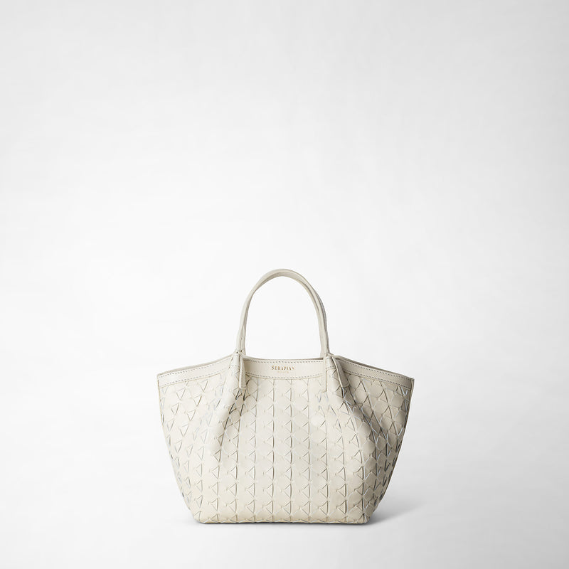 Serapian Borsa secret mini in mosaico panna Offerta