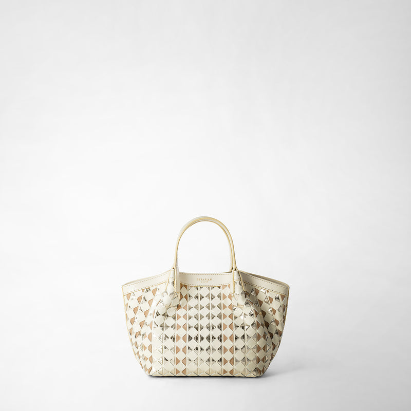 Serapian BORSA SECRET MINI IN MOSAICO ED ELAPHE Online