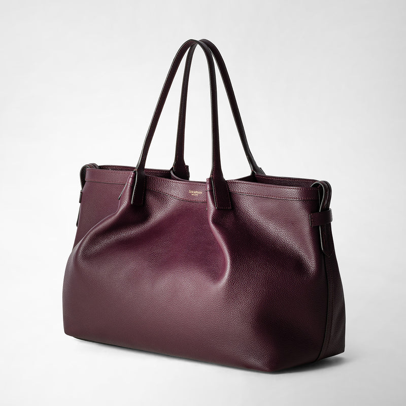 Serapian TOTE BAG SECRET IN PELLE RUGIADA Vendita Calda