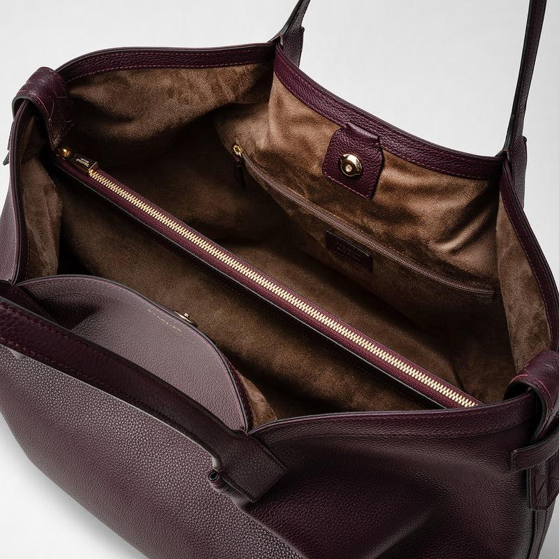 Serapian TOTE BAG SECRET IN PELLE RUGIADA Vendita Calda